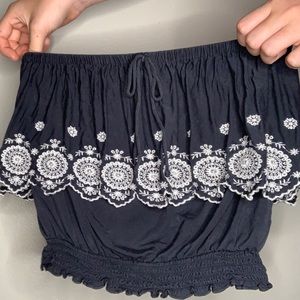 Float Navy Blue Tube Top